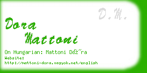 dora mattoni business card